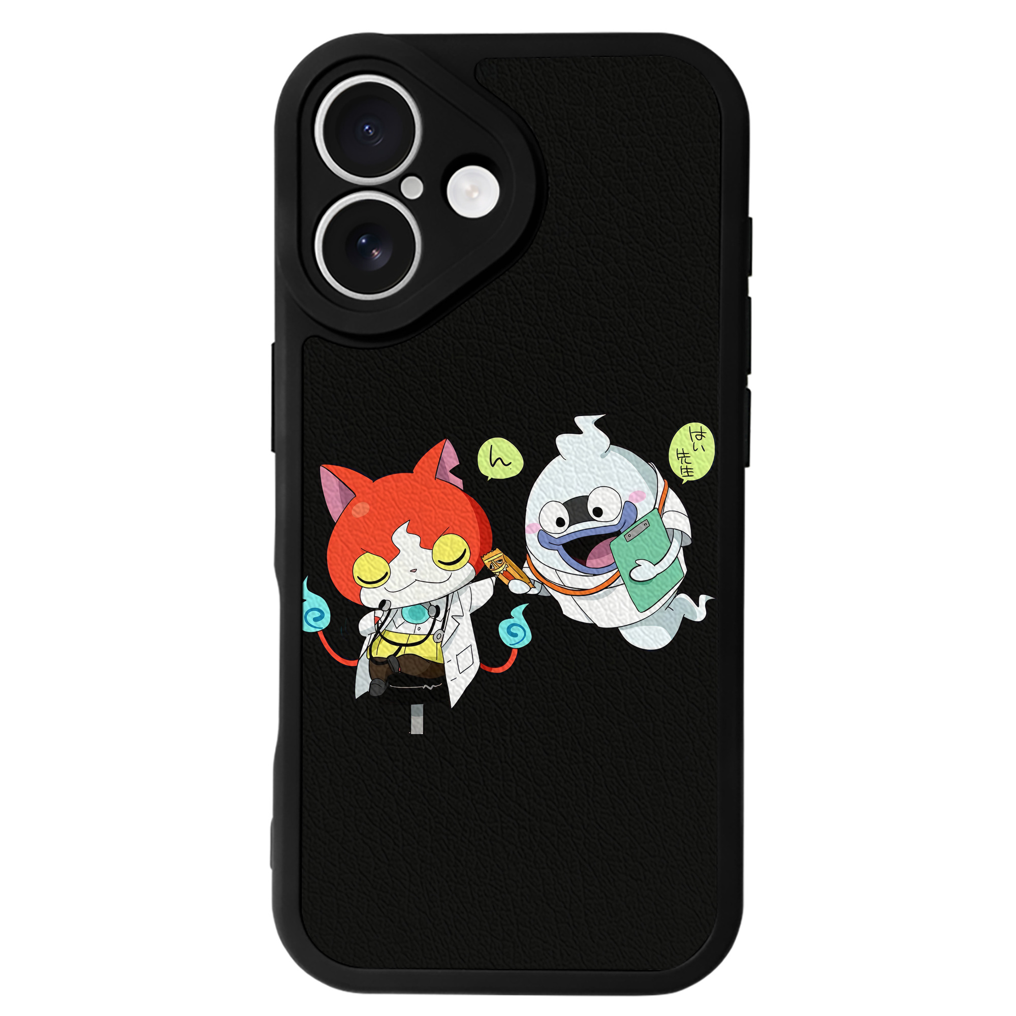（画像用） 妖怪ウォッチ Yo-kai Watch 【iPhone 16シリーズ対応】シリコンスマホケース（レザー調） 材質：シリコン